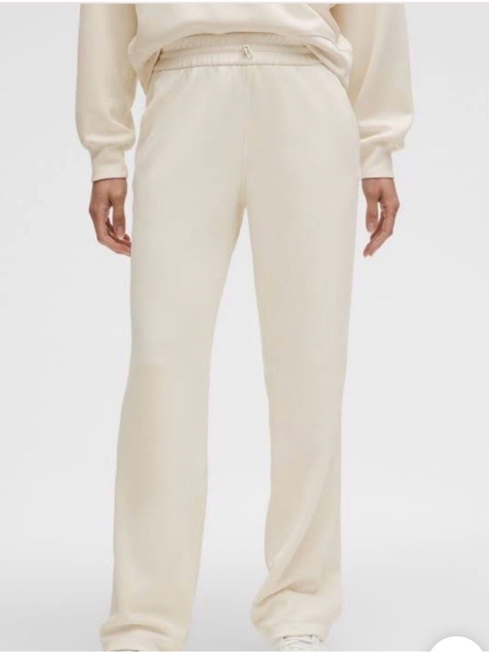 lululemon athletica Cream Wide-Leg Drawstring Track Pants